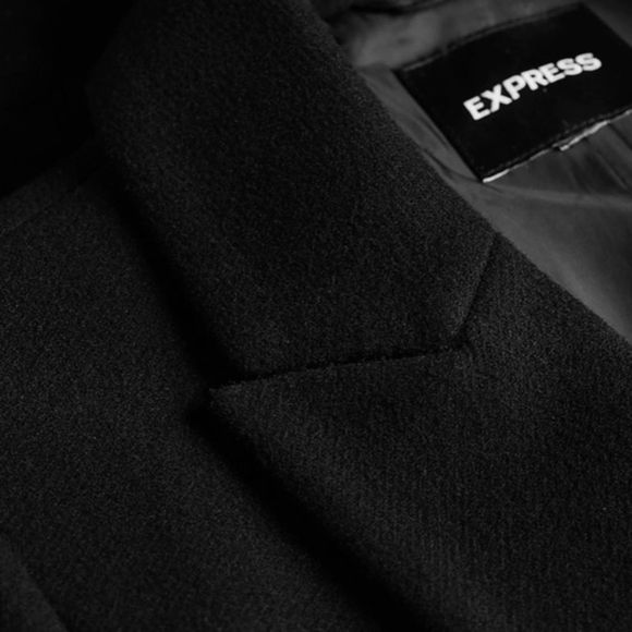 COPY - Double Breasted Wool-Blend Coat XS express women's jacket coat winter sw… - Picture 5 of 7